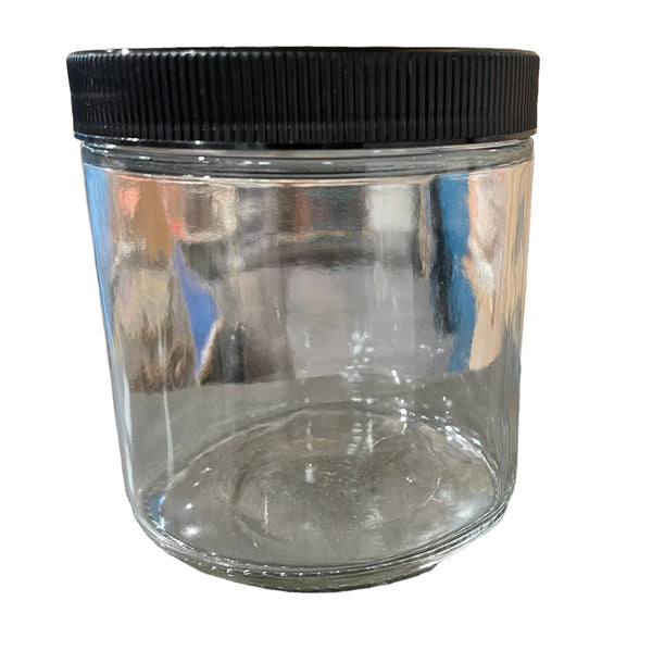 16oz Straight Sided Glass Jar - Clear - The Alternative