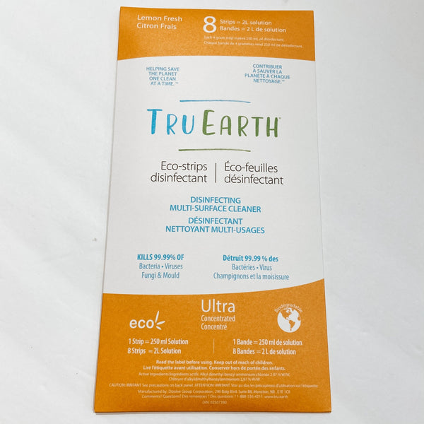 Tru Earth Eco-Strips Disinfecting Multi-Surface Cleaner Set of 8 - Lemon Fresh - The Alternative
