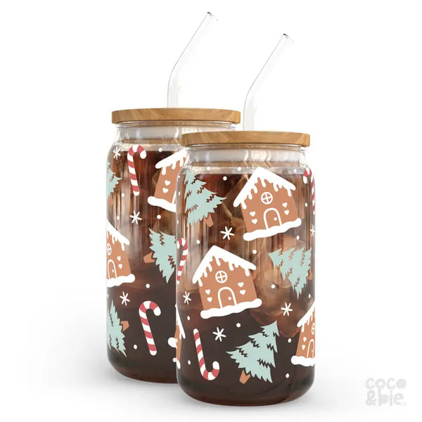 Coco+Bie Designs Holiday Glass Can