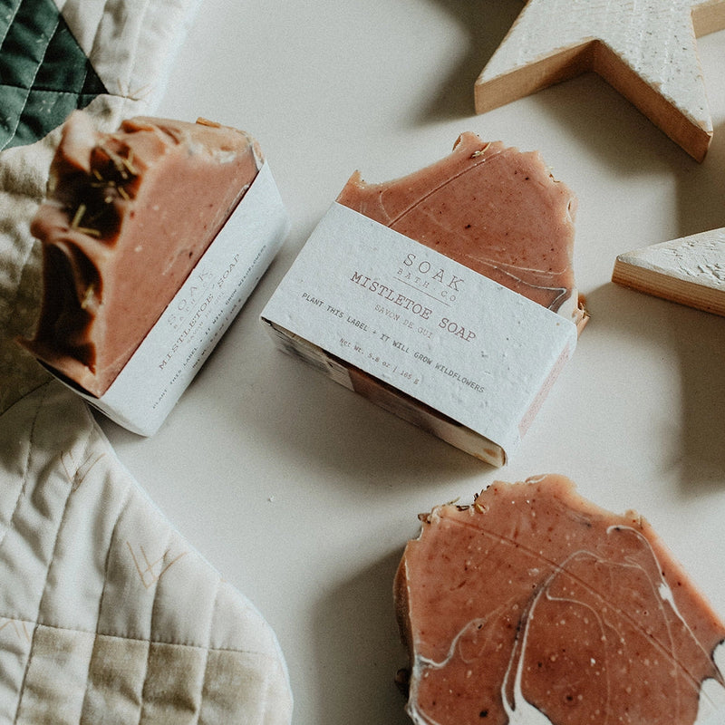 SOAK Bath Co Holiday Soap Bars