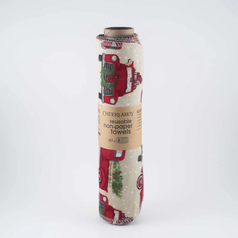 Cheeks Ahoy Holiday Unpaper Towels - Set of 8