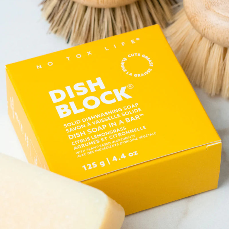 No Tox Life Dish Washing Block Citrus Lemongrass