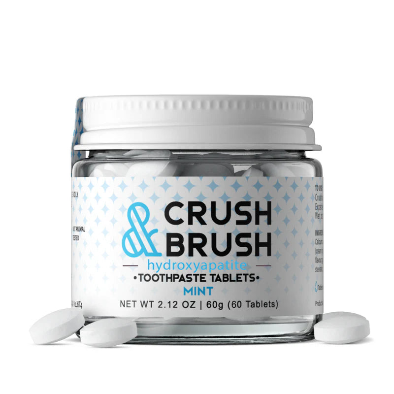 Nelson Naturals Crush & Brush Toothpaste Tablets - Mint Hydroxyapatite