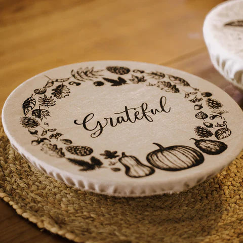 Your Green Kitchen Unwaxed Bowl Cover - Extra Large Fall