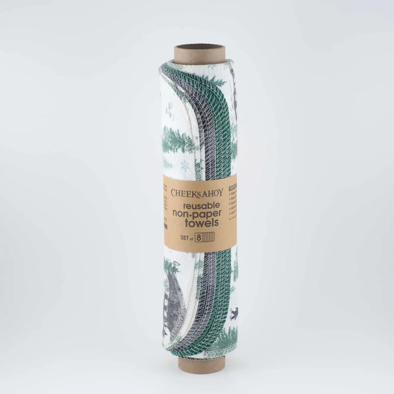 Cheeks Ahoy Holiday Unpaper Towels - Set of 8