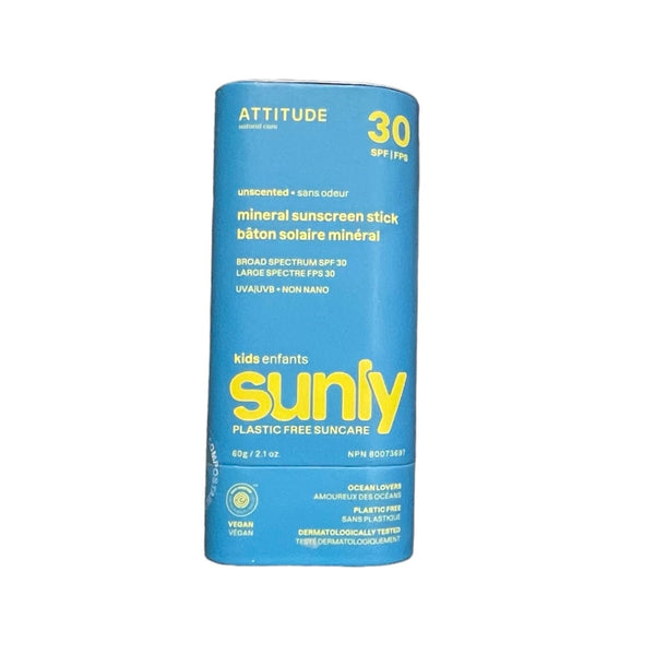 Attitude Mineral Sunscreen Stick SPF 30 - Kids - The Alternative