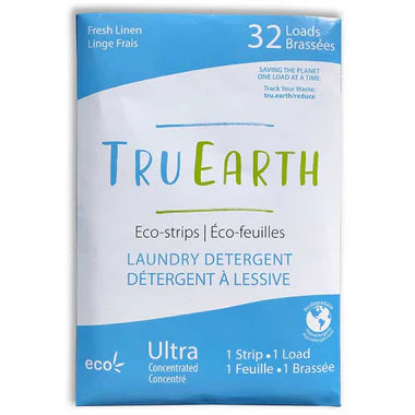Tru Earth- Fresh Linen Laundry Detergent Strips Set of 32