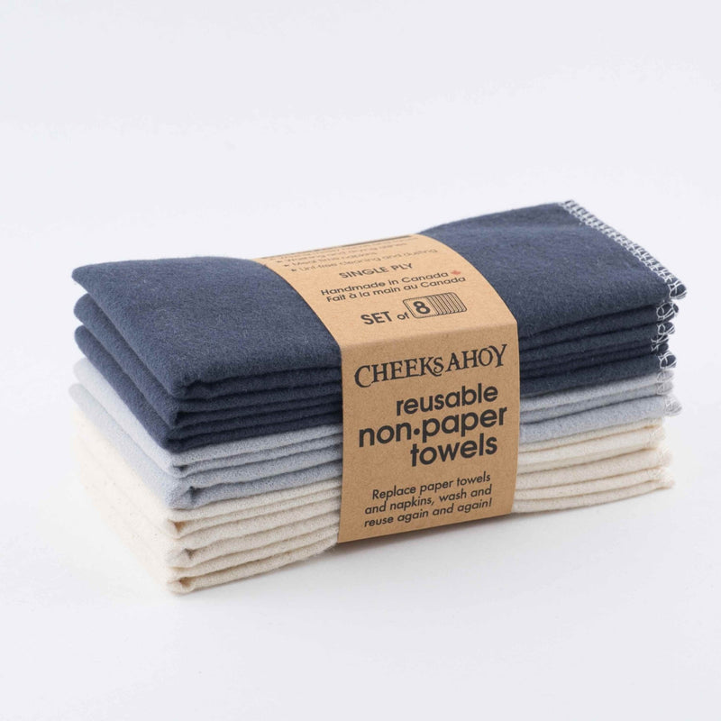 Cheeks Ahoy Single Ply Unpaper Towels - Set of 8 - The Alternative