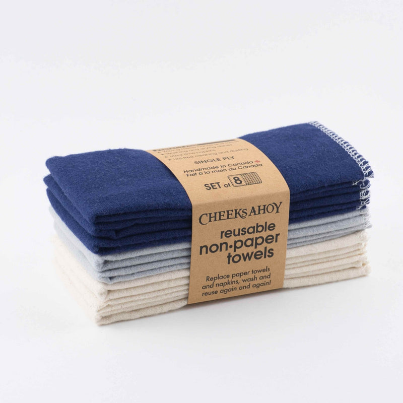 Cheeks Ahoy Single Ply Unpaper Towels - Set of 8 - The Alternative