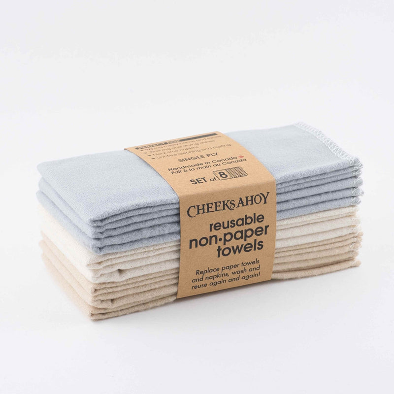 Cheeks Ahoy Single Ply Unpaper Towels - Set of 8 - The Alternative