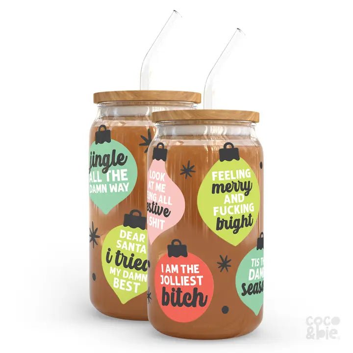 Coco+Bie Designs Holiday Glass Can - The Alternative