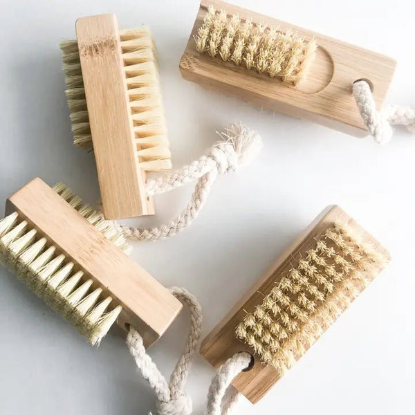 Double Sided Bamboo Nail Brush - The Alternative