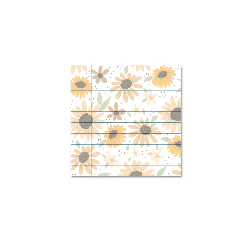 Jaybee Design Simple Yellow Floral Sticky Notes