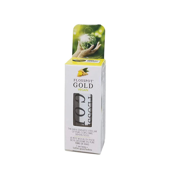 Flosspot Gold Vegan Dental Floss - The Alternative