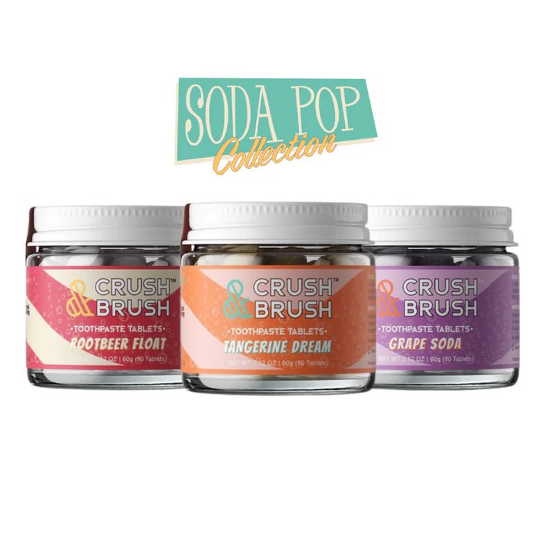 Nelson Naturals Crush & Brush Toothpaste Tablets - Soda Pop - The Alternative