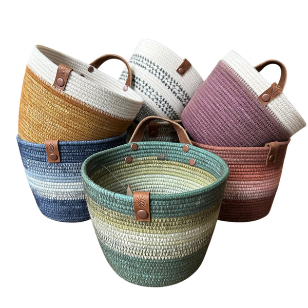 Prairieknotco Small Basket With Handle - The Alternative