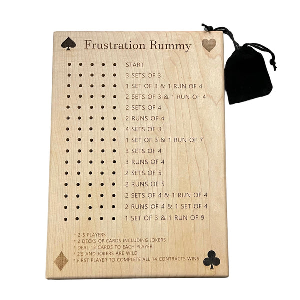 Windy Day Wood Frustration Rummy / Baseball Board Game - The Alternative