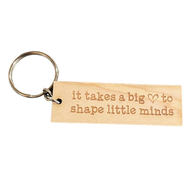 Windy Day Wood Teacher Keychain - The Alternative