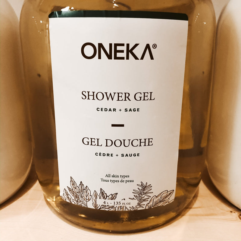 475G Oneka Shower Gel - Cedar & Sage - The Alternative