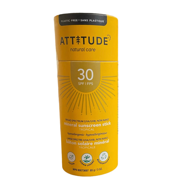 Attitude Mineral Sunscreen Stick SPF 30 - Tropical - The Alternative